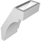 Ekena Millwork 5-in. W x 6-in. D x 10-in. H Merced Architectural Grade PVC Knee Brace BRCP05X06X10MRC - alternate 6